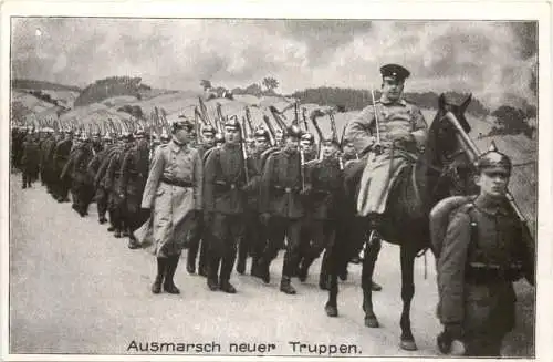 WW1 - Ausmarsch neuer Truppen -732128