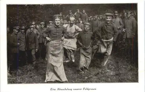 WW1 - Eine Abwechslung unserer Feldgrauen -732290