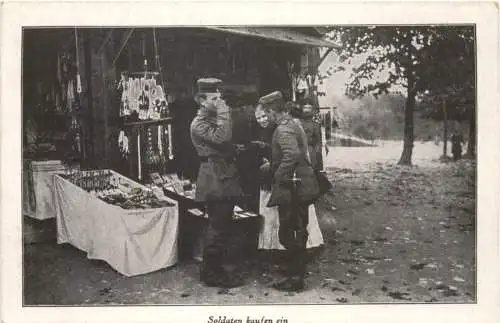 WW1 - Soldaten kaufen ein -732234