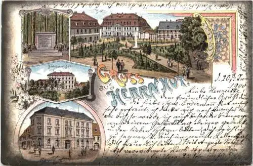 Gruss aus Herrnhut in Sachsen - Litho -740264