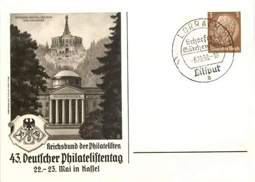 Kassel - 43. Deutscher Philatelistentag 1938 - Ganzsache -740920