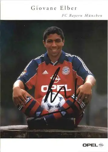 FC Bayern München - Giovane Elber mit Autogramm -742708