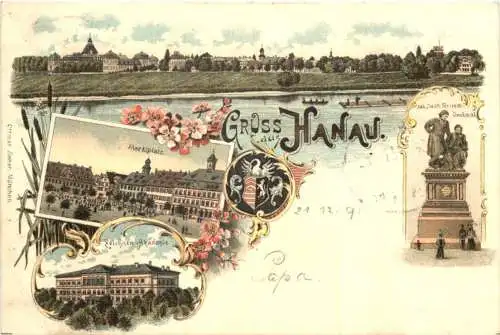 Gruss aus Hanau am Main - Litho -744538