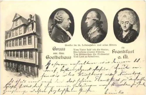 Frankfurt - Gruss aus dem Goethehaus -746020