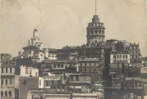 Constantinople - La Tour de Galata -746486