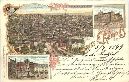 Gruss aus Chemnitz - Litho -747312