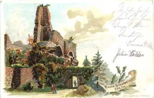 Ruine Girbaden - Litho -752880