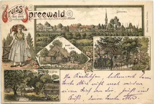 Gruß aus dem Spreewald - Litho -753528