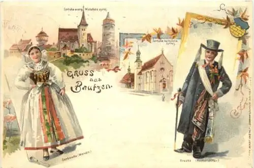 Gruss aus Bautzen - Litho -753592