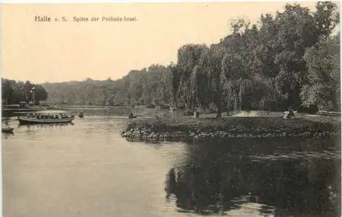 Halle Saale - Spitze der Peißnitz Insel -754598