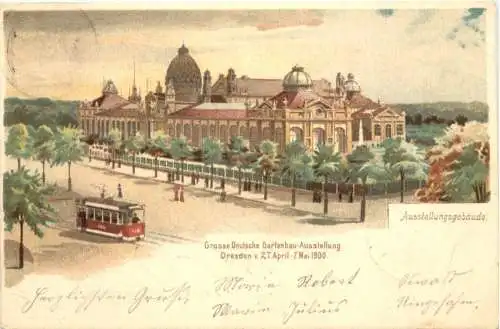 Dresden - Gartenbau Aussellung 1900 - Litho -758824