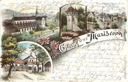 Gruss aus Maulbronn - Litho -759548