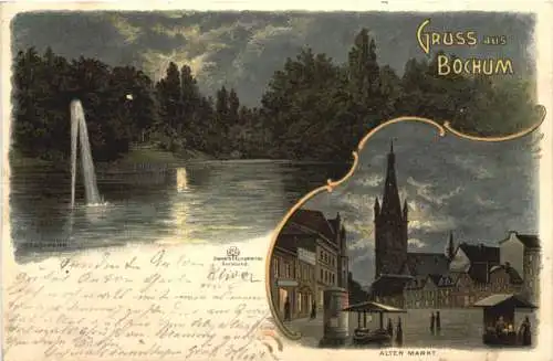 Gruss aus Bochum - Litho -760166