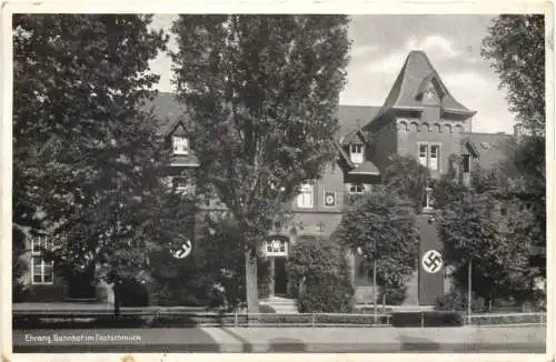 Ehrang - Trier - Bahnhof im Festschmuck - 3. Reich -760710