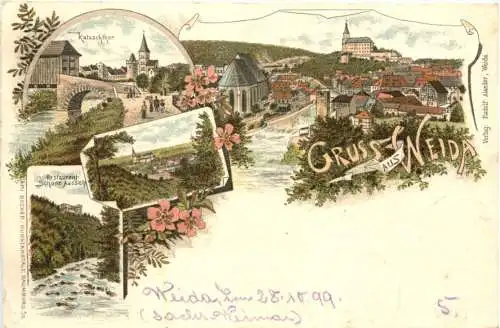 Gruss aus Weida - Litho -762506