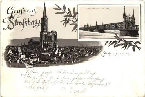 Gruss aus Strassburg - Litho -763568