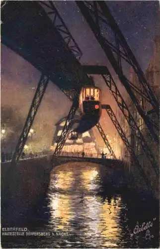 Elberfeld - Schwebebahn bei Nacht -764066