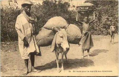 Senegal - En route pour le marche aux Arachides -764832