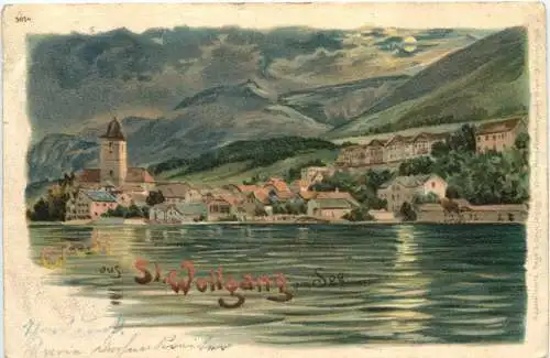 Gruss aus St. Wolfgang am See - Litho e -765030