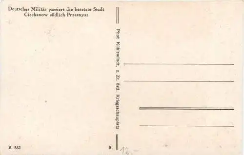 Deutsches Militär passiert Ciechanow -765798