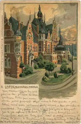 Leipzig - Buchhändlerhaus - Litho -767840