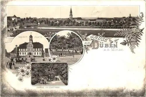 Gruss aus Düben an der Mulde - Litho -767984