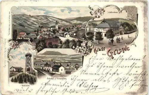 Gruss aus Geising - Altenberg - Litho -768206