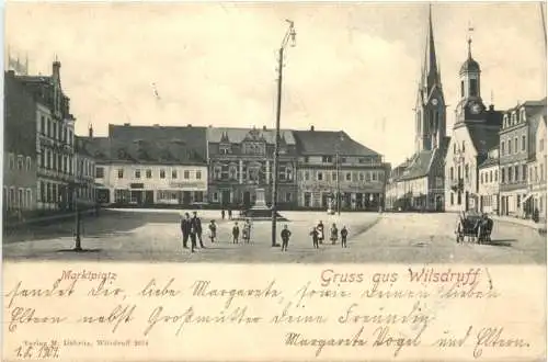 Gruss aus Wilsdruff - Marktplatz -768168