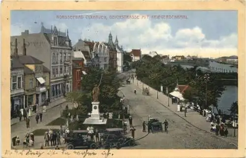 Cuxhaven - Deichstrasse mit Kriegerdenkmal -769070