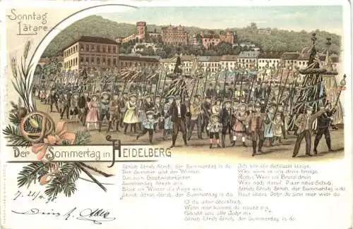 Gruss aus Heidelberg - Litho -769298