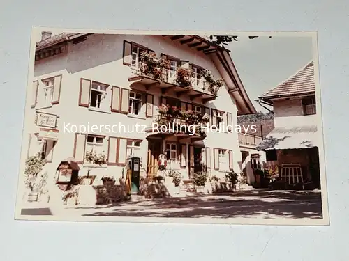 historisches Foto – 1957 – Gasthaus Krone-Post – Altsimonswald (LK Emmendingen) – Schwarzwald – Architektur
