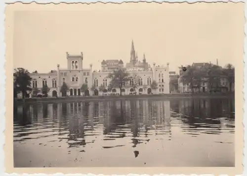 (F6153) Orig. Foto Schwerin, Arsenal am Pfaffenteich, 1950er