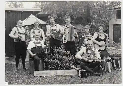 (F510) Original Foto Sachsenbrunner Volksmusik Ensemble, 1950er/60er