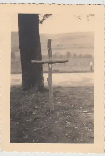 (F28994) Orig. Foto Grab e. gefallenen Marokkaners b. Walsheim 1939