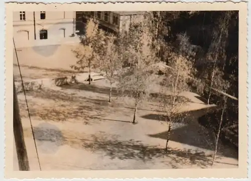 (F28939) Orig. Foto Weimar, Blick aus Reservelazarett Schillerschule 1942