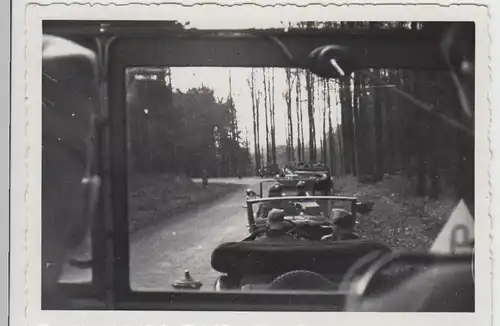 (F27233) Orig. Foto deutsche Soldaten Wagenkolonne 1938