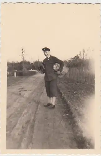 (F24766) Orig. Foto Kiel Kollhorst, Personen in der Baumschule 1940