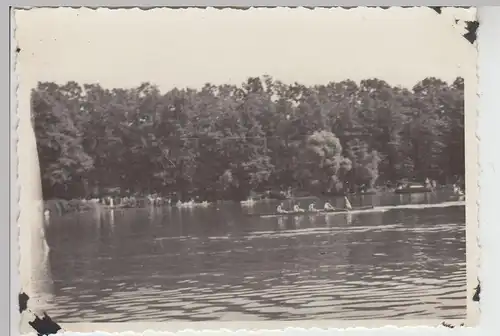 (F22358) Orig. Foto Sport-Ruder-Mannschaft a. Torgau a.d. Wasser 1950er