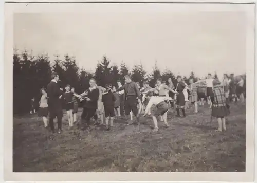 (F18823) Orig. Foto Jugendliche machen Sport, G.D.A. Lager 1928