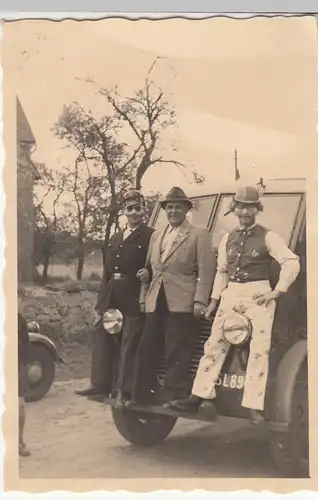 (F12636) Orig. Foto Fasching v. Lok Wahren Senioren i.d. Hospitalschänke Grimma