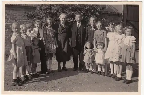 (F12583) Orig. Foto Eisenberg, Feier Goldene Hochzeit 1952, Gruppenbild m. Kinde