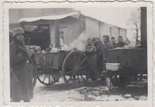 (F10685) Orig. Foto deutsche Soldaten, Ostfront, Feldküche bei Minsk 1941