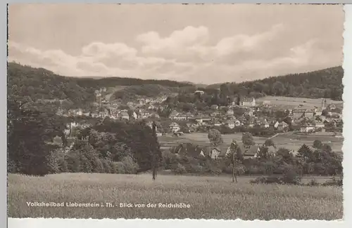 (81637) Foto AK Bad Liebenstein, Blick von der Reichshöhe, 1965