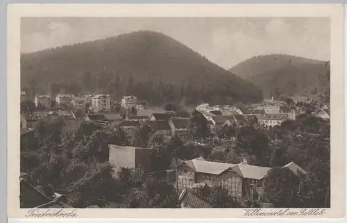 (81604) AK Friedrichroda, Villenviertel am Gottlob, vor 1945