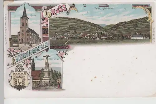 (75915) Künstler AK Gruß aus Kaltennordheim, Nikolaikirche, bis um 1905