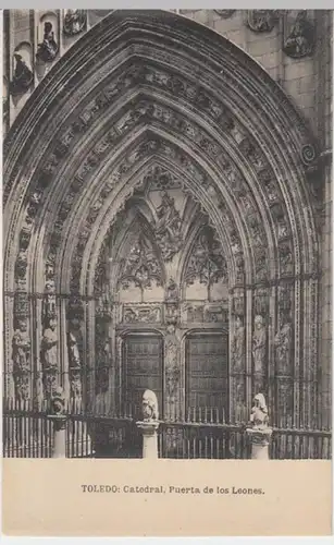 (15989) AK Toledo, Spanien, Kathedrale, Portal, vor 1945