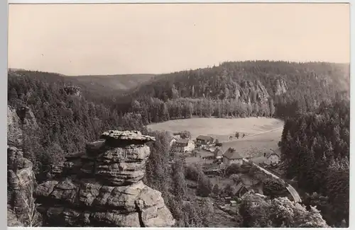 (89145) Foto AK Sächs. Schweiz, Rosenthal, Ottomühle vom Kanzelstein