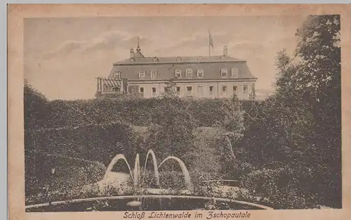 (70562) AK Schloss Lichtenwalde im Zschopautale, vor 1920