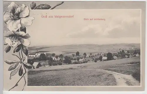 (110879) AK Gruß aus Weigmannsdorf, Blick a. Lichtenberg 1912