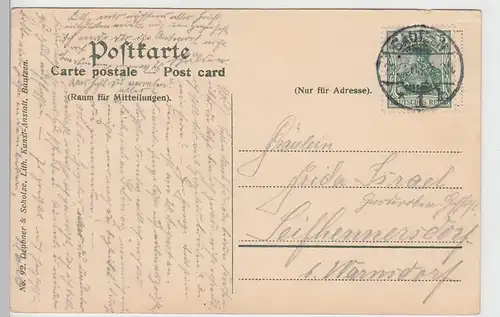 (101178) AK Bautzen, Stadtansicht 1908